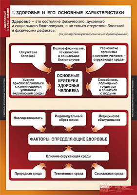 Таблицы демонстрационные "Здоровый образ жизни"