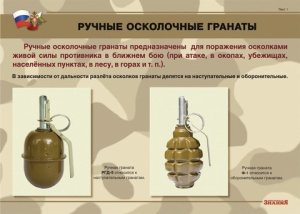 Плакаты "Ручные гранаты" (10 плакатов размером 30 х 41 см)