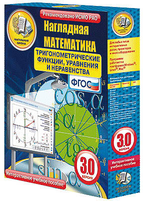 Интерактивное учебное пособие "Наглядная математика. Тригонометрические функции, уравнения и нерав."