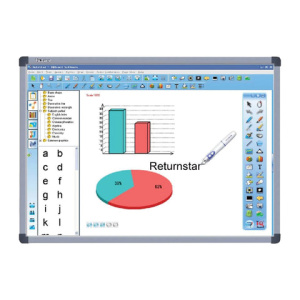 Интерактивная доска 82" IQBOARD DVT T082, оптическая, 162х117см, 4:3, USB, 2 пользователя