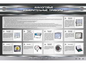 Электрифицированный стенд "Аналоговые измерительные приборы"