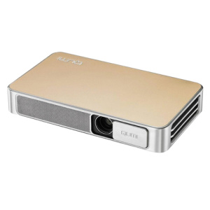 Проектор VIVITEK Qumi Q3 Plus, DLP, 1280×720, 16:9, 500 лм, 5000:1, LED, мобильный, 0,46 кг, золотой