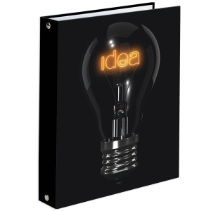 Тетрадь на кольцах А5 (165х215мм) 160л. BRAUBERG "Idea", твердый картон, клетка