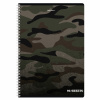 Тетрадь А4 96л. клетка на спирали BRAUBERG, офсет, обложка картон, Military